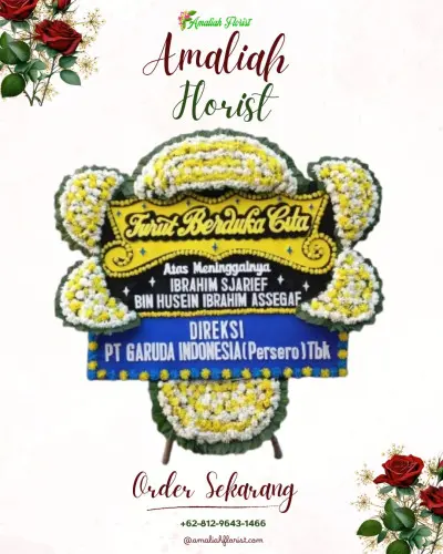 Papan Bunga Duka di Cilendek Timur